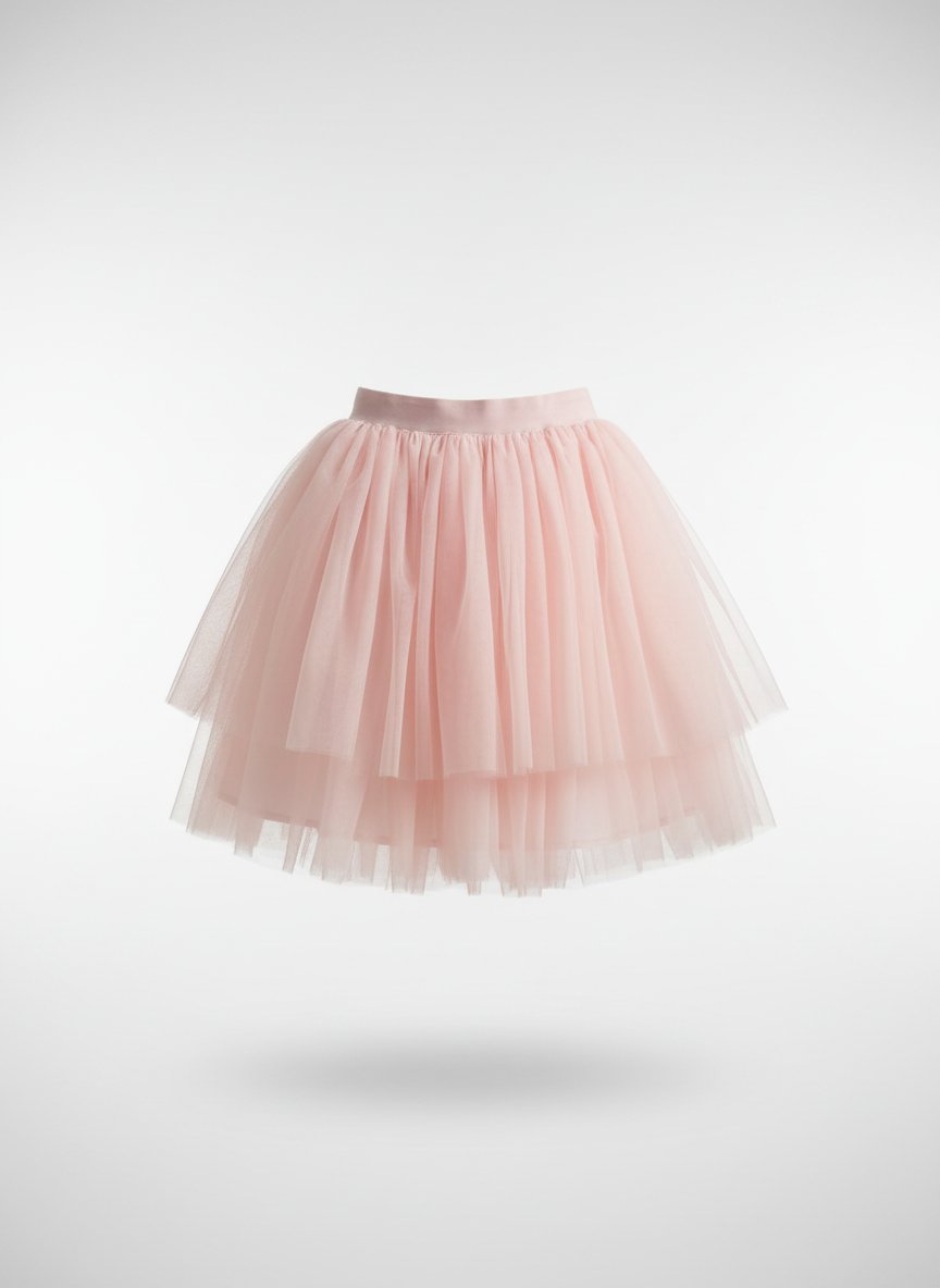 Jupe en tulle saumon 