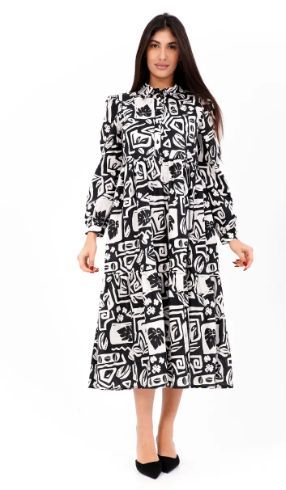 Robe mi long avec col de HA