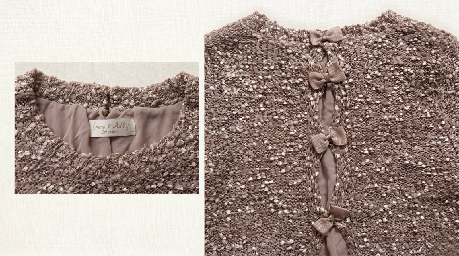 Pull beige élégant à sequins 