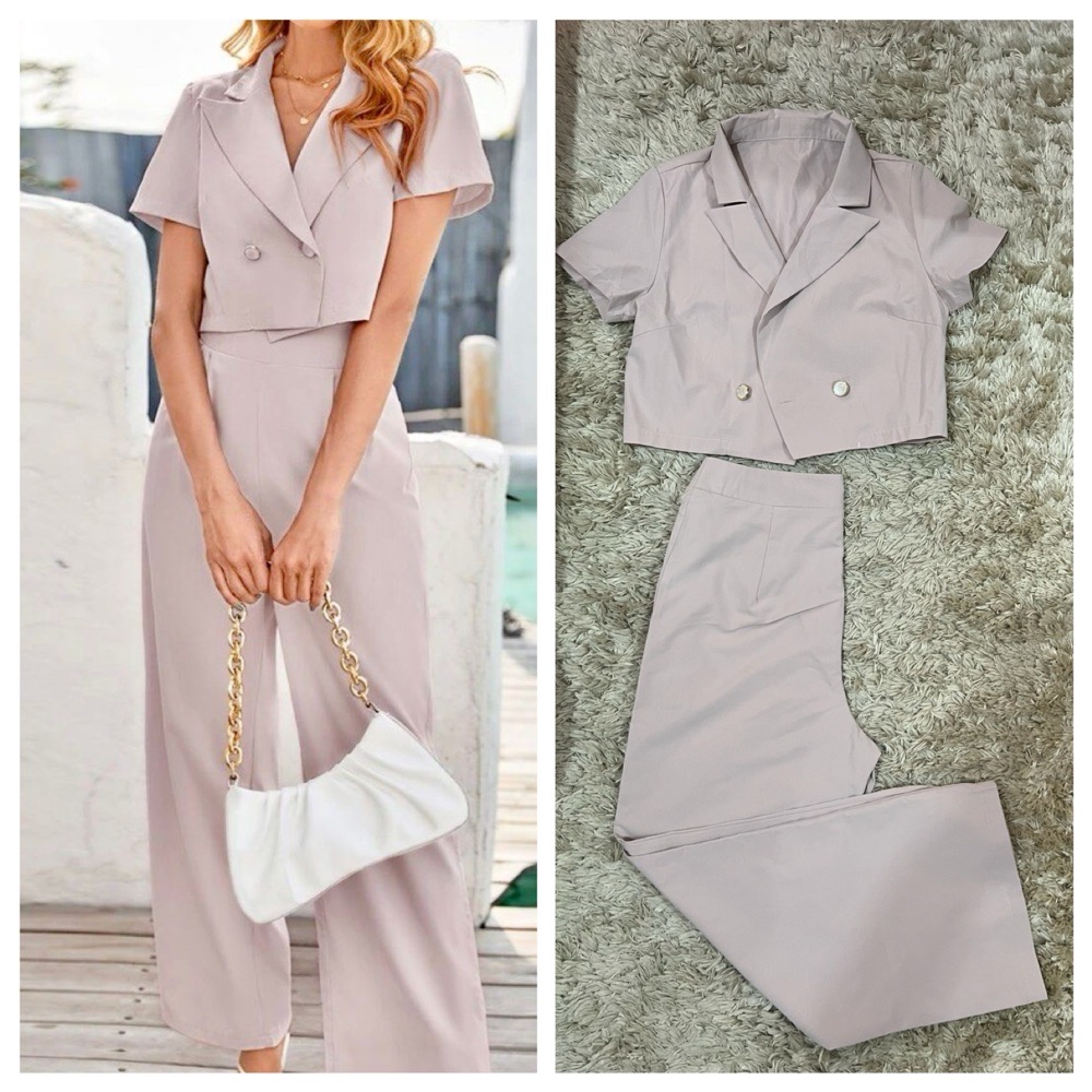 Set jamais porté( blazer double boutons et pantalon) taille 38/40