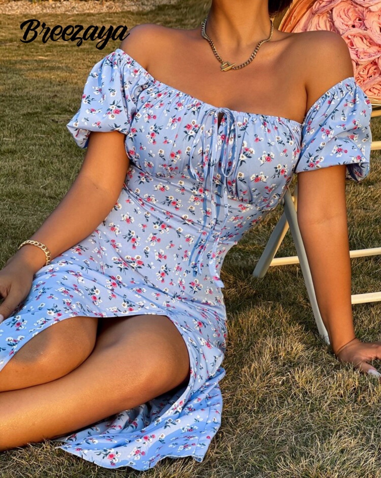 Robe à imprimé fleurs neuve jamais portée 🌸🩵