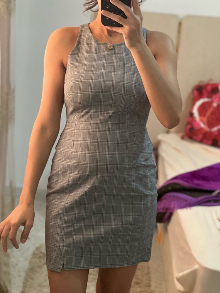 Robe à carreaux banana republic 