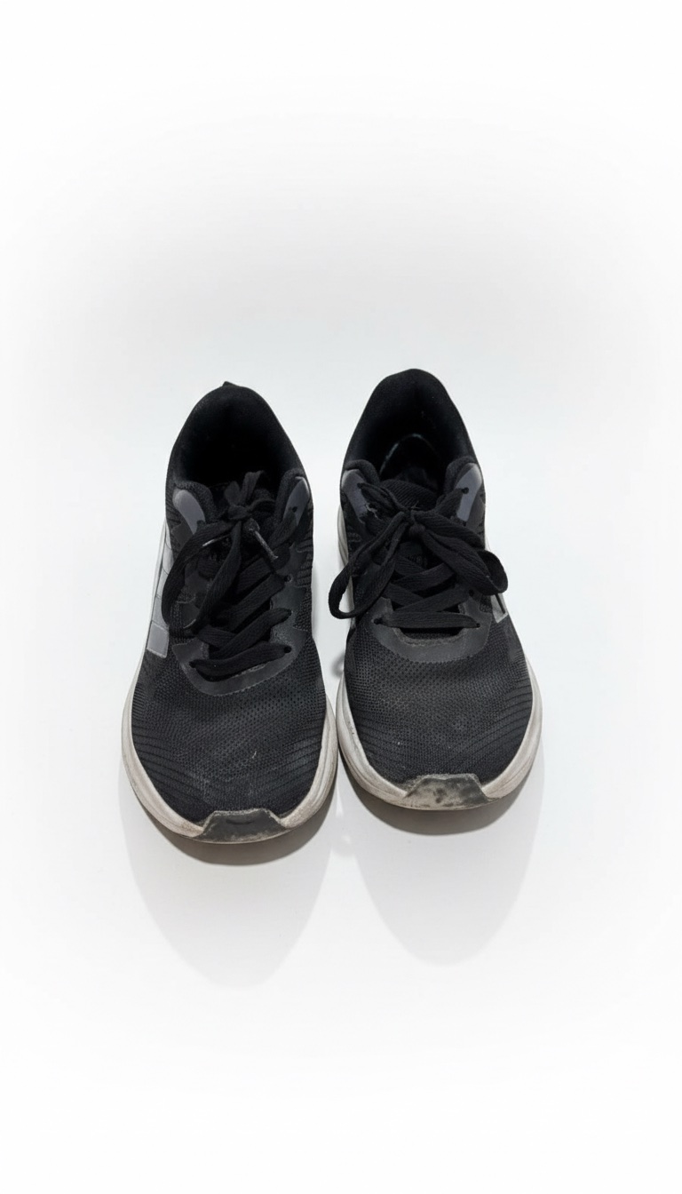 Chaussure noir pour course et la normale vie