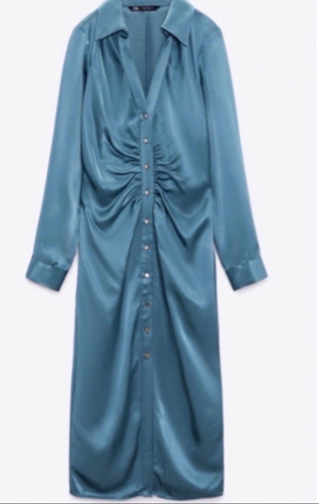 Robe satin viscose neuve Zara 