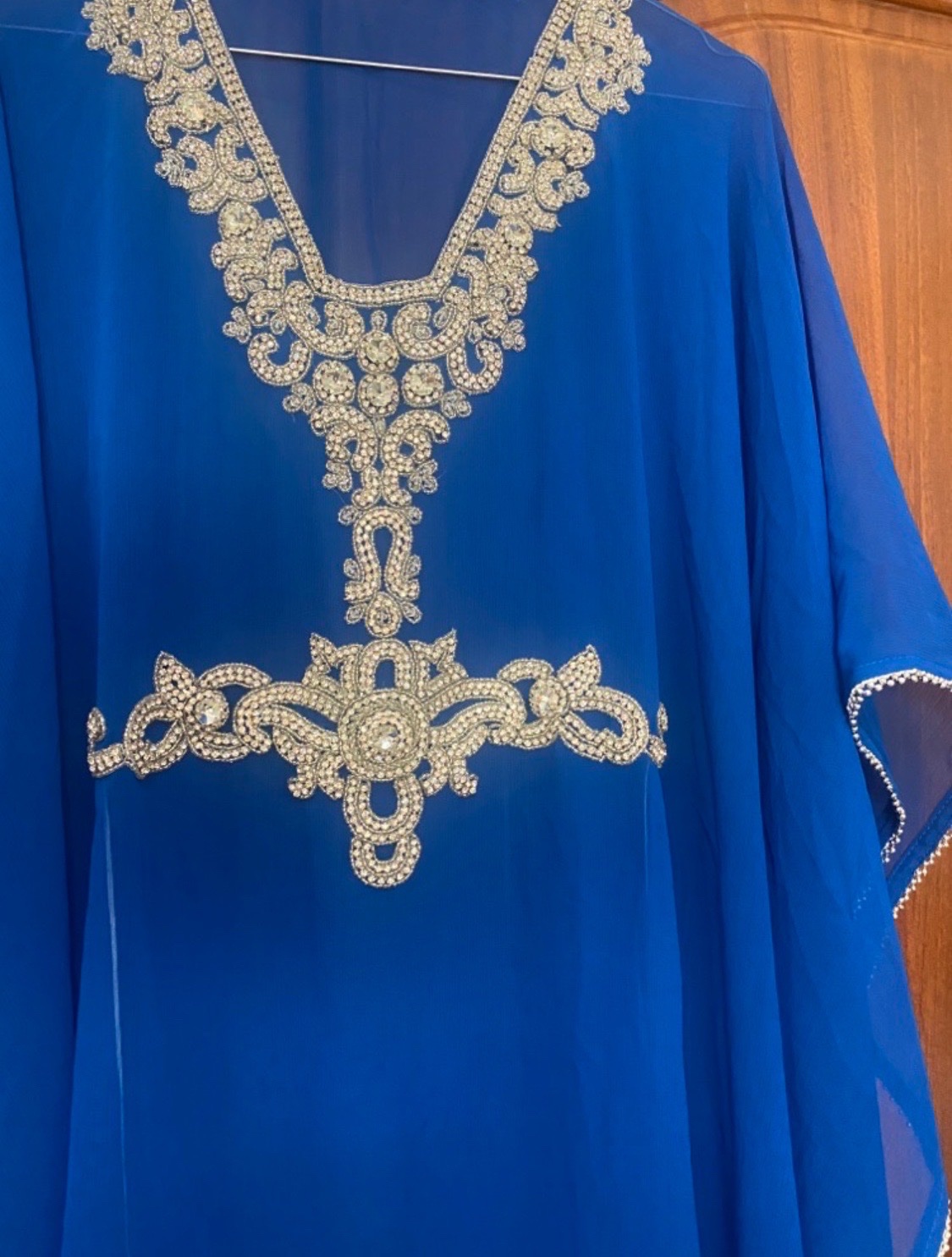 Tunique robe transparente tissu foulard de soie