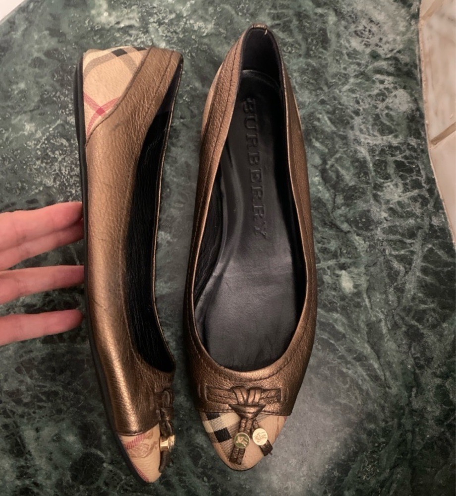Ballerines Burberry authentique cuir 