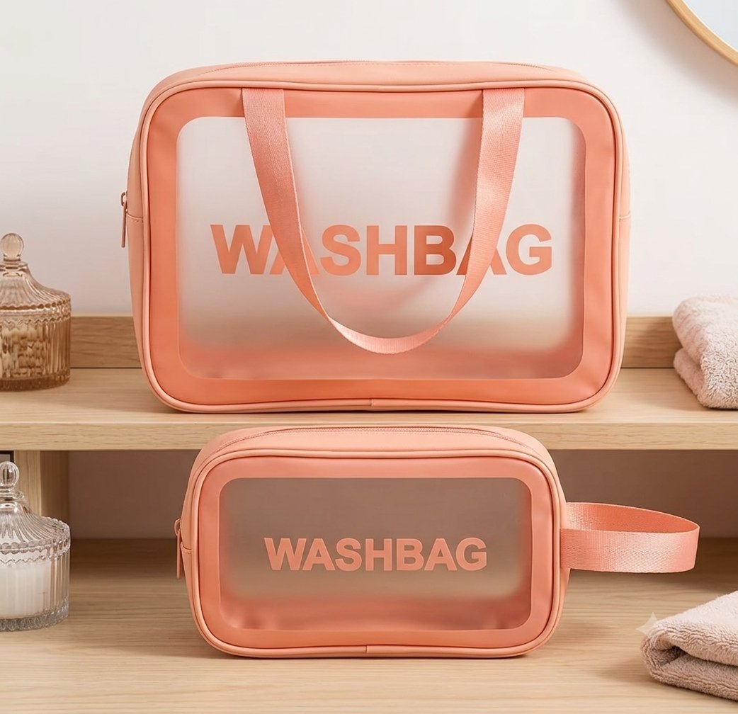 ​🌸 Pack De 2 Trousses De Toilette & Maquillage WASHBAG 🌸