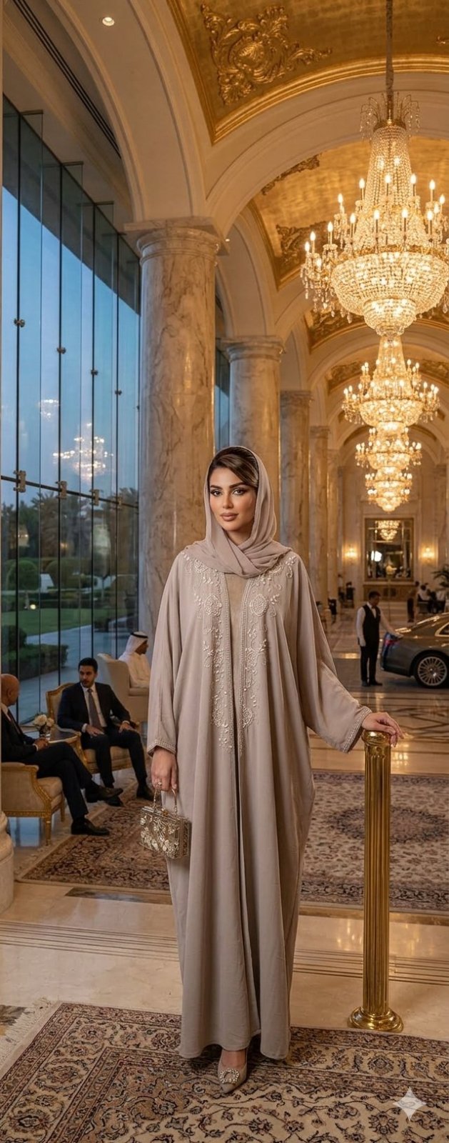 Abaya khilijiya importation Qatar 🇶🇦+ Foulard gratuit