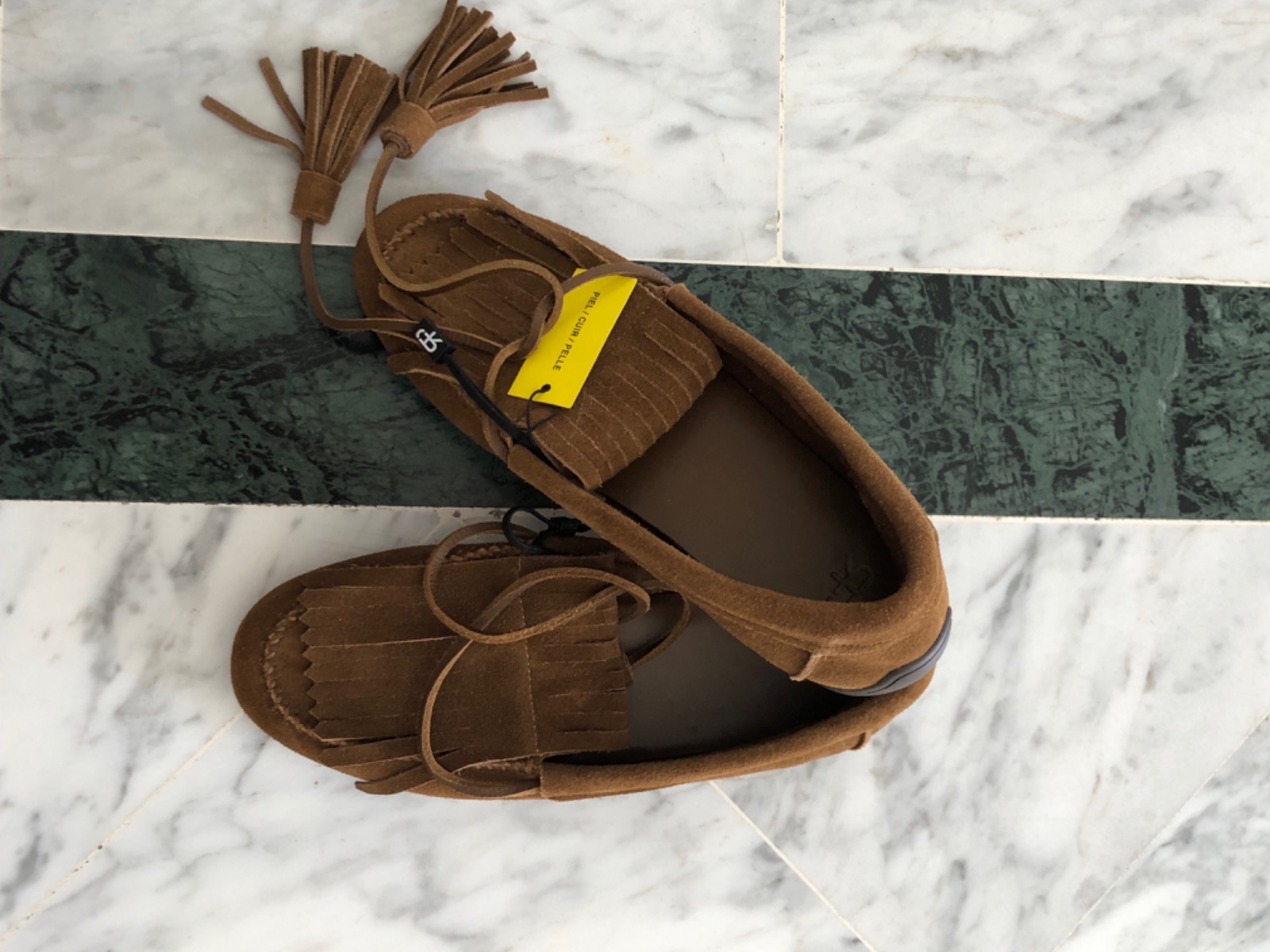 Mocassins en cuir à double lacet Parfois
