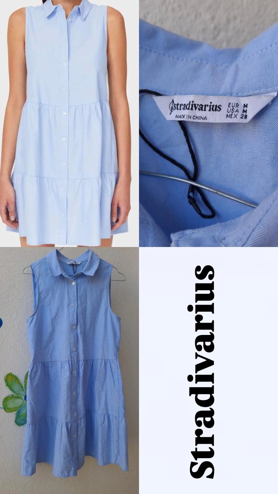 Robe Stradivarius Bleu