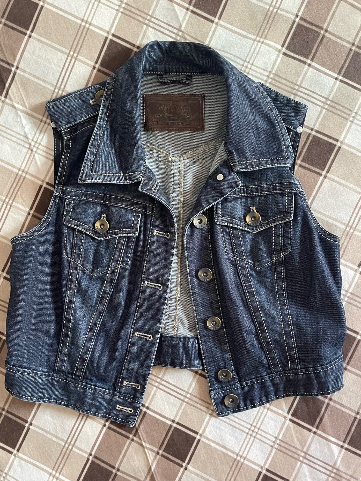 Veste en jean sans manches