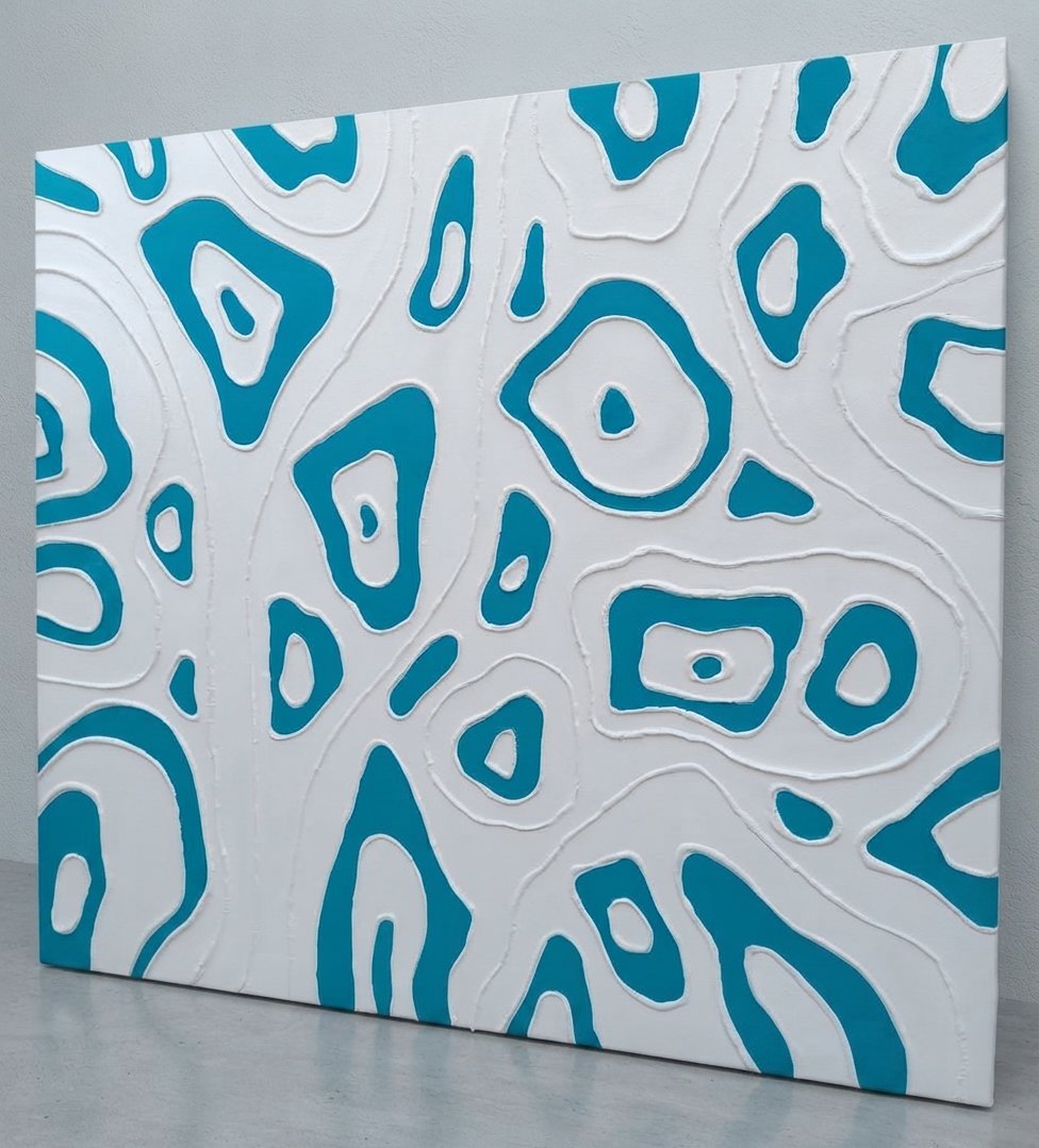 Tableau bleu turquoise 