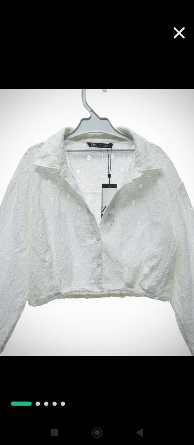 Chemise courte zara