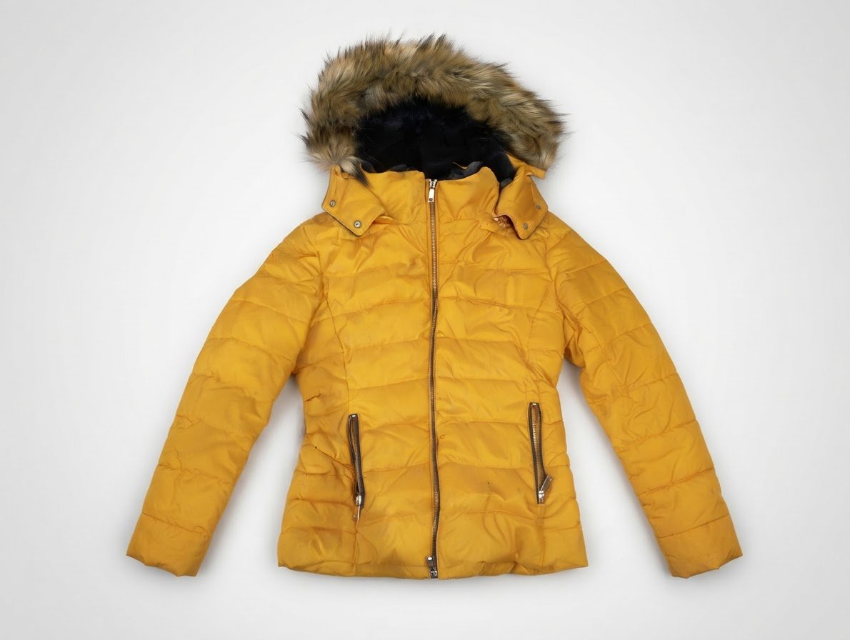 Manteau Zara Outerwear jaune moutarde