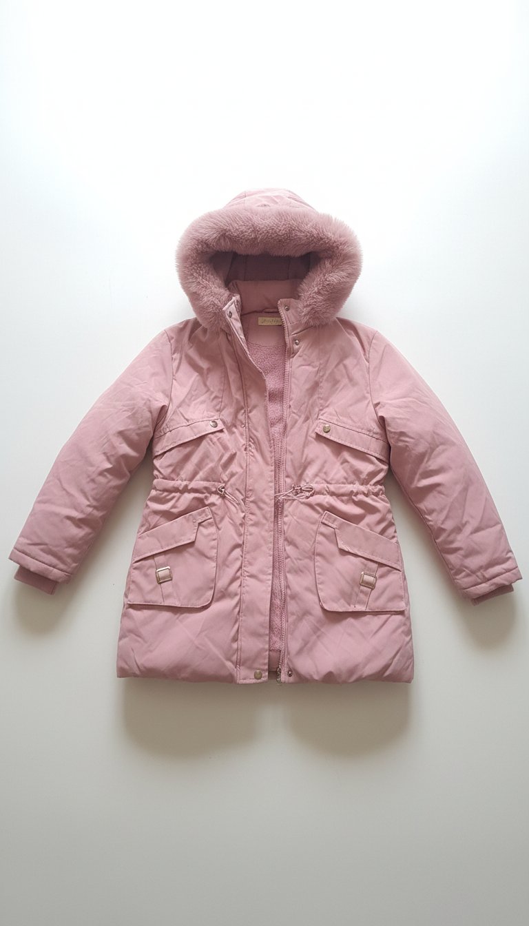 Manteau rose bébé 