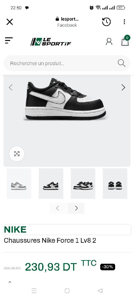 Chaussures Nike Force 1 Lv8 2