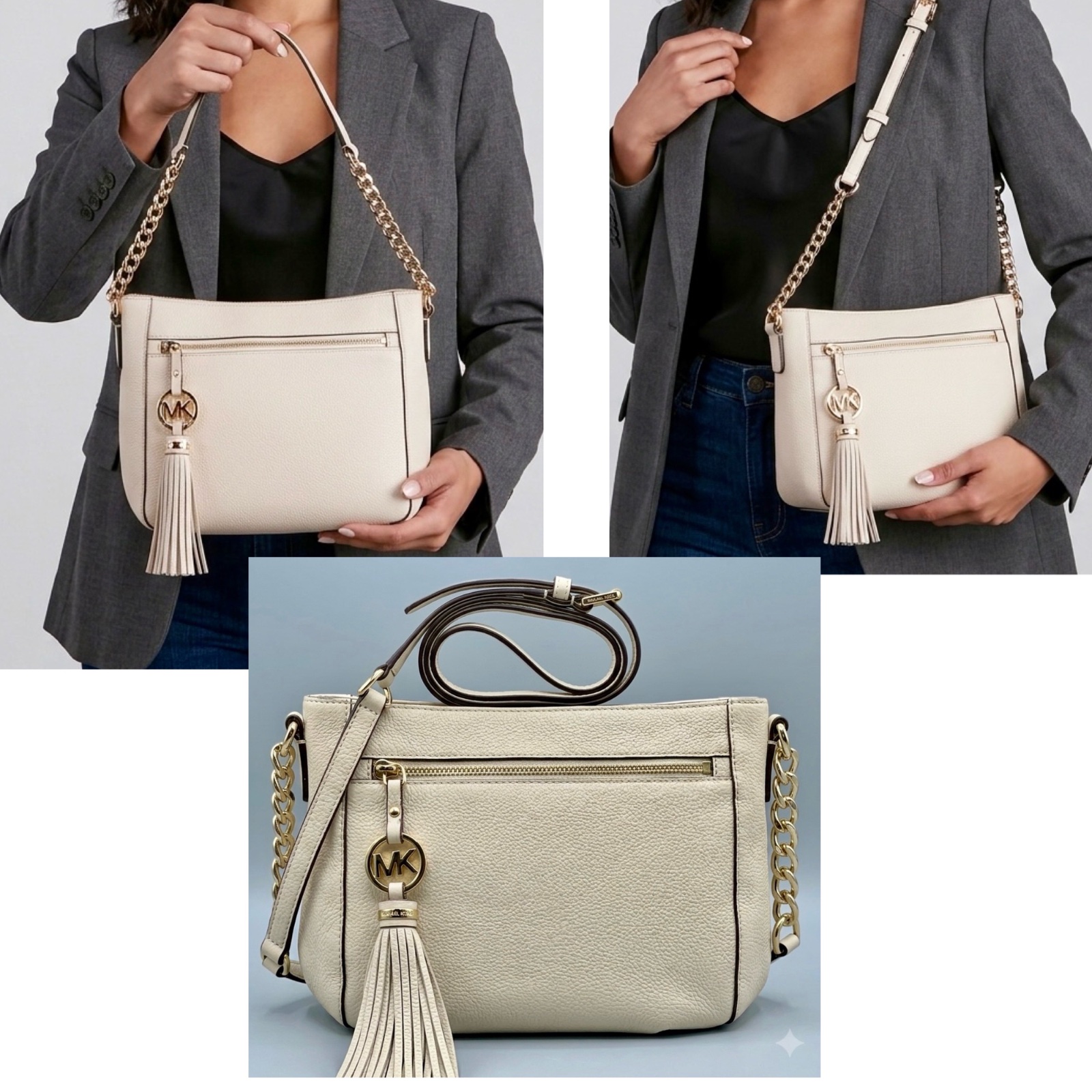 Sac à  double bandoulière réglable Mickel Kors
