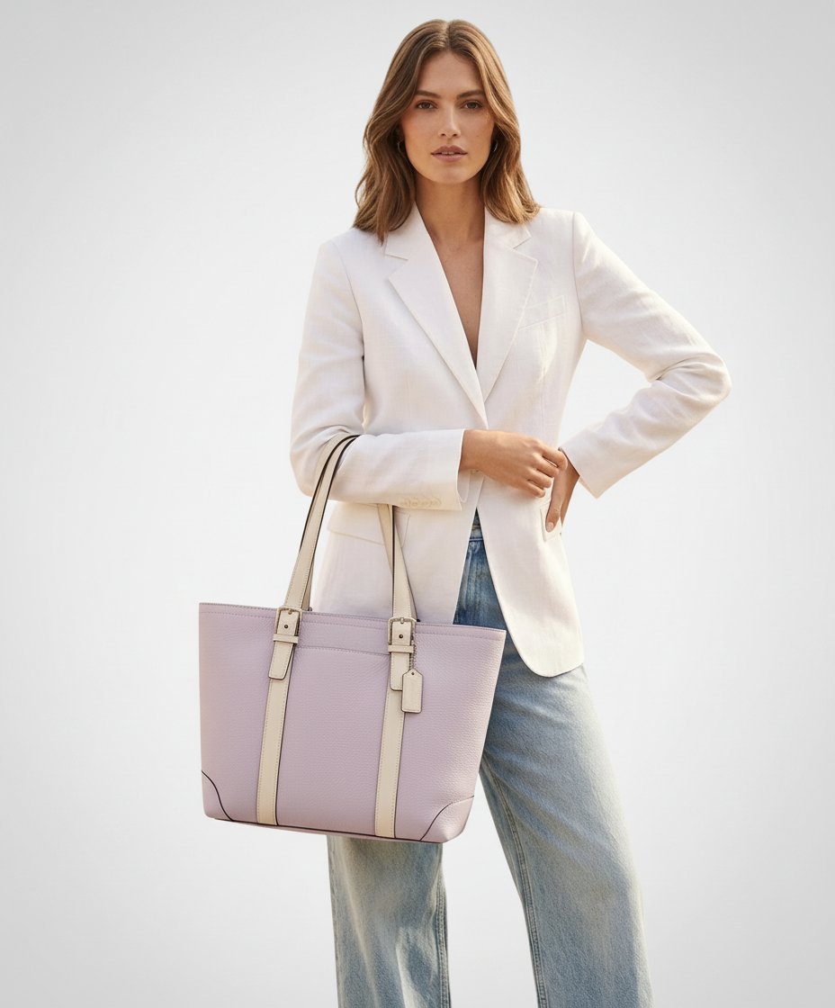 Sac à main cuir véritable Coach.