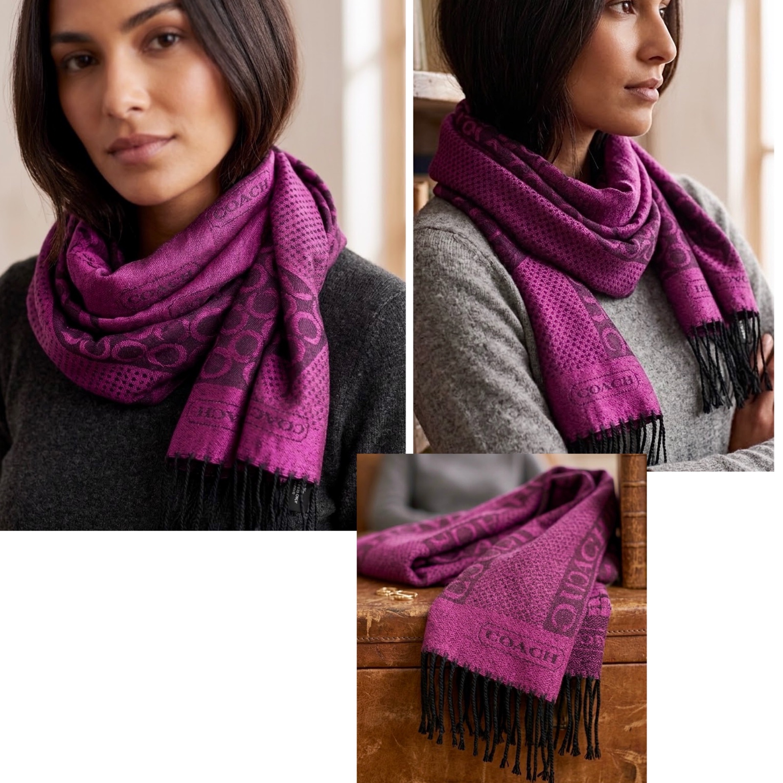 Scarf  Coach💜💜💜💜