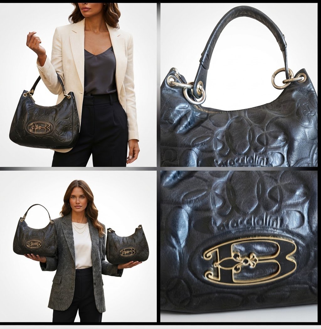 Sac à main cuir vintage Braciiallini 🖤🖤🖤