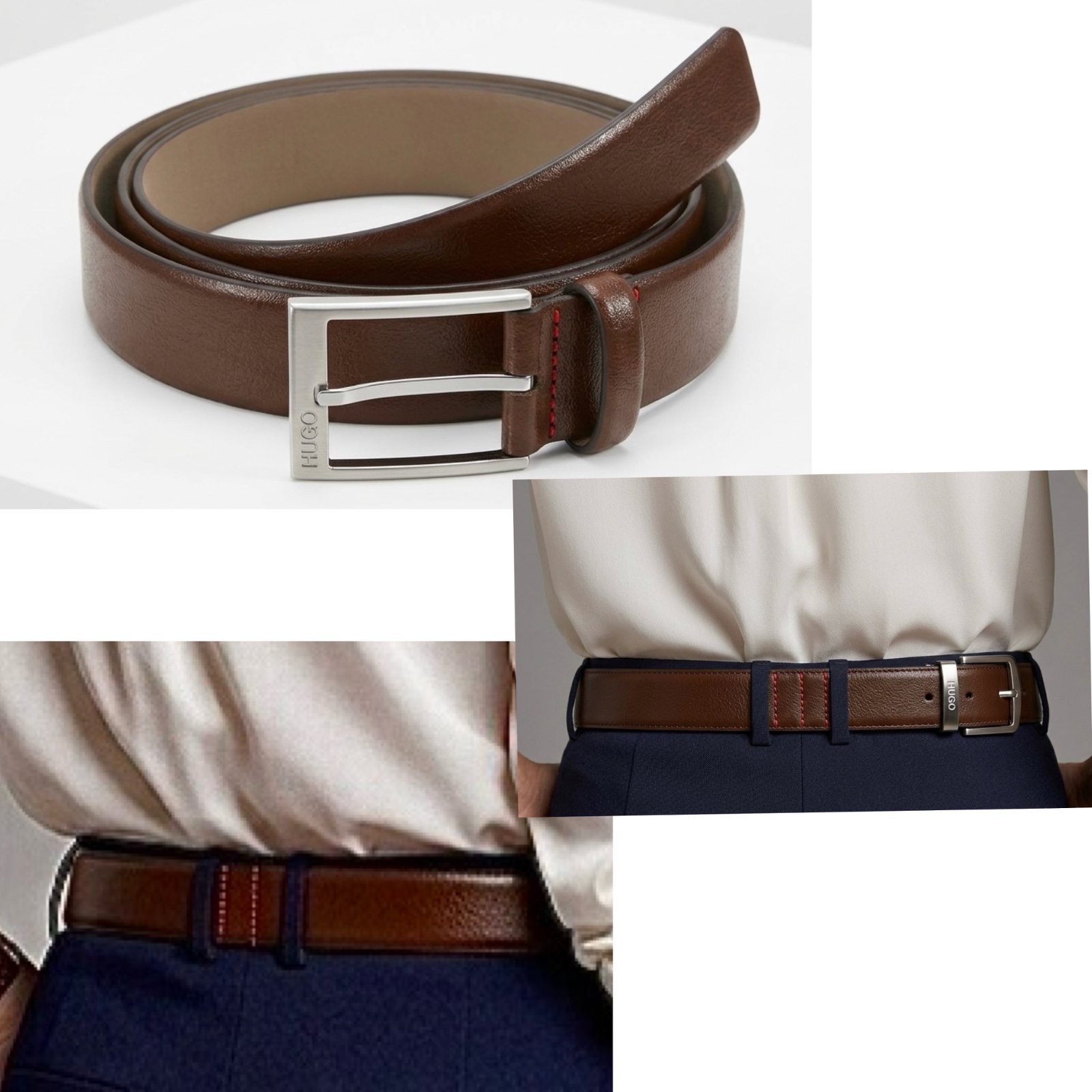 Ceinture cuir Hugo Boss authentique 🎉💖😍😍🌷🌹💕