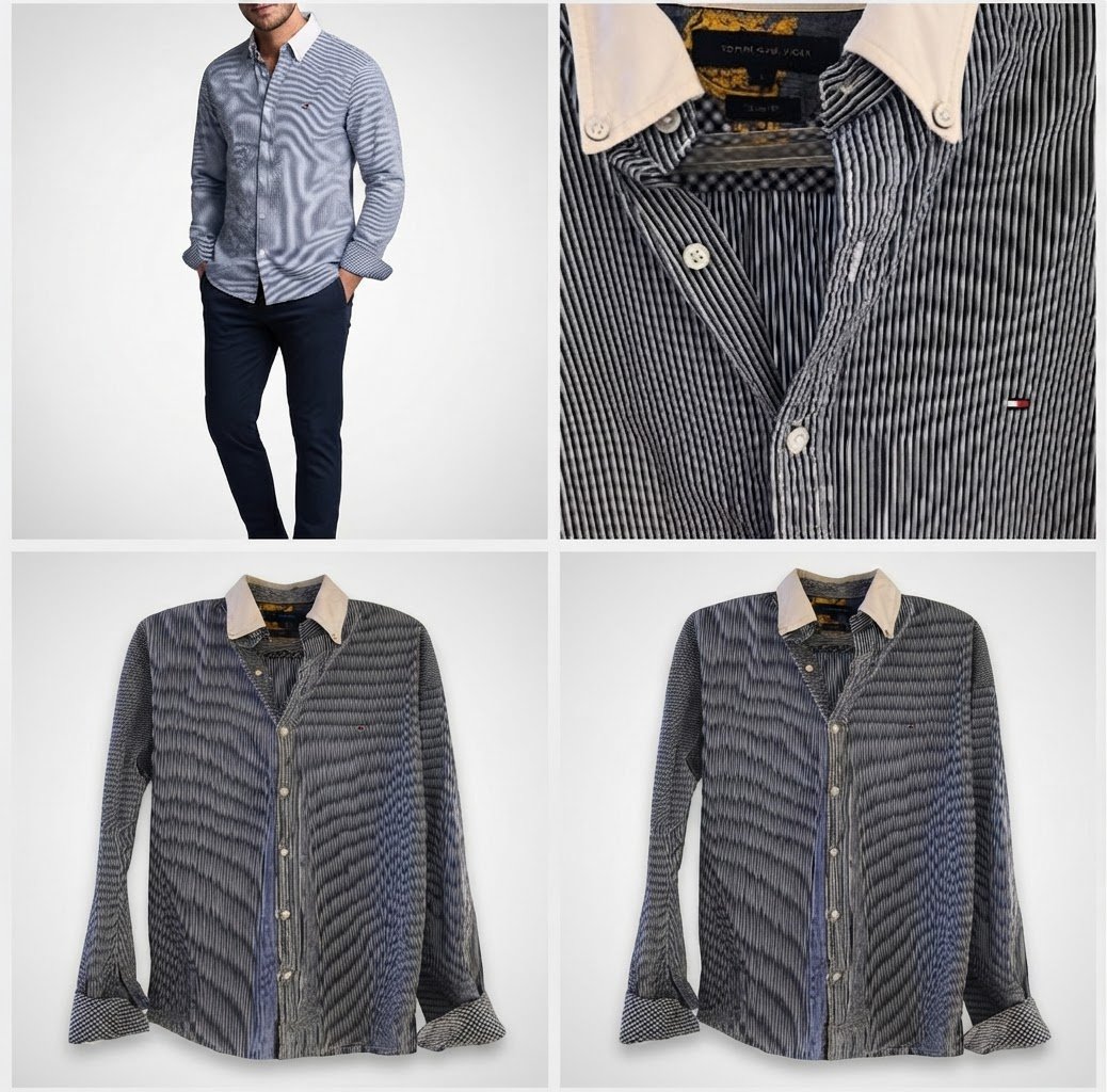 Chemise rayée a logo Tommy Hilfiger ❤️🌷