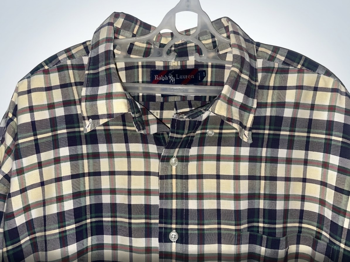 Chemise écossais a logo polo de Ralph Lauren