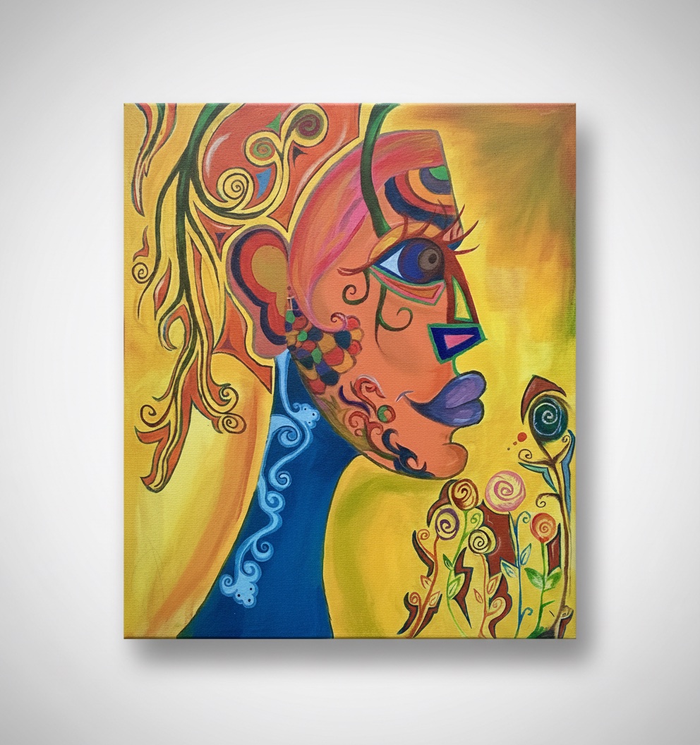 Tableau  acrylique  sur toile 