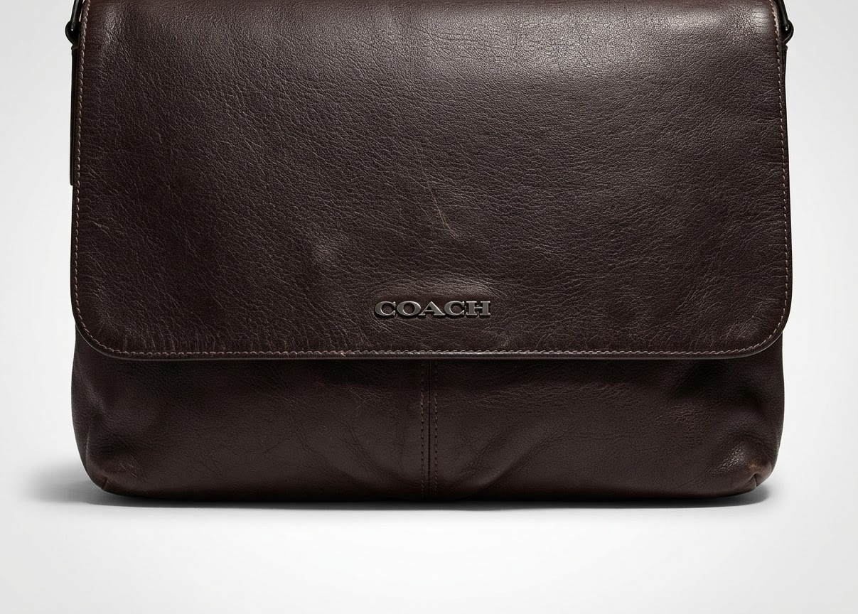 Sac à bandoulière cuir véritable Coach vintage