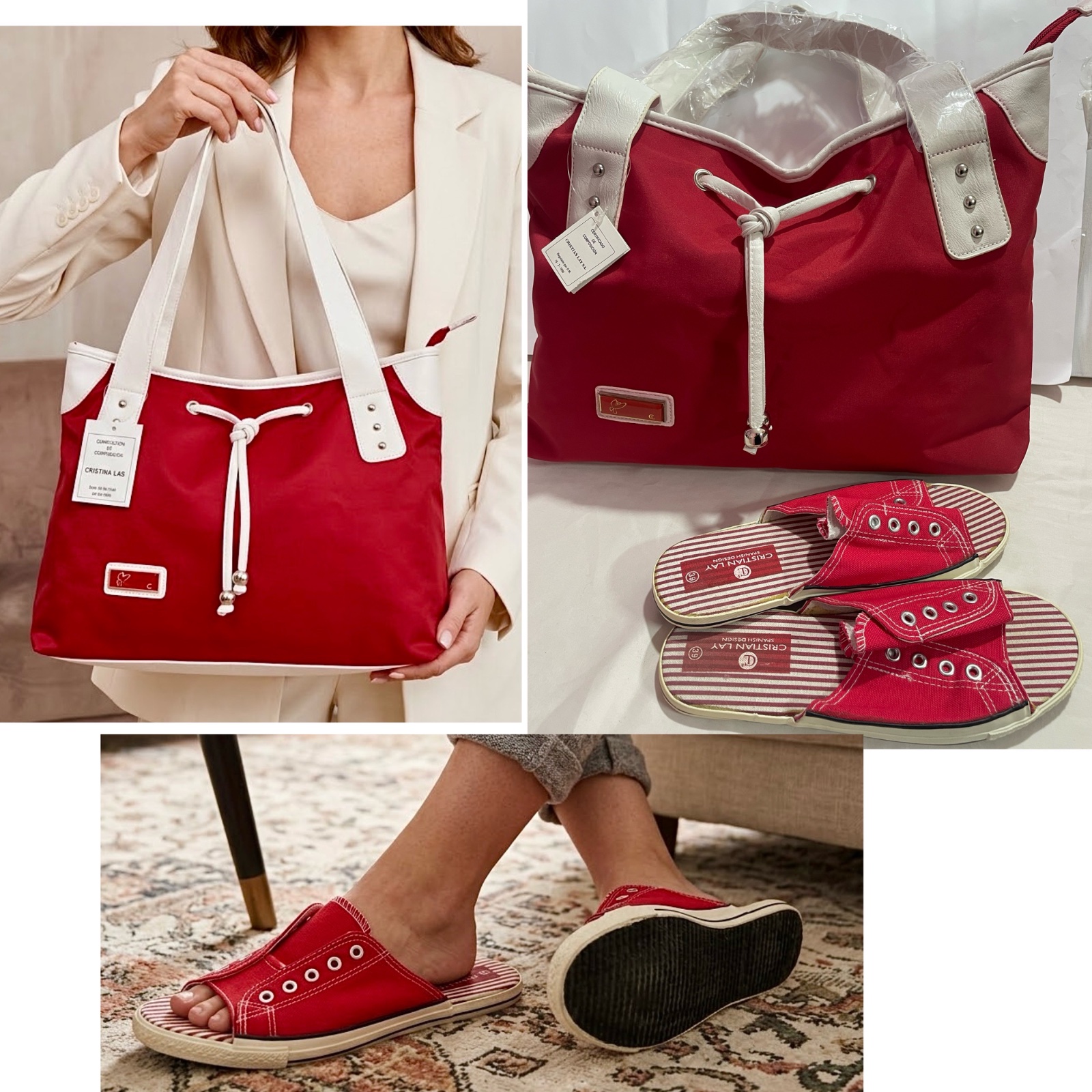 Lot sac et mules importés 'Espagne ❤️💟💞