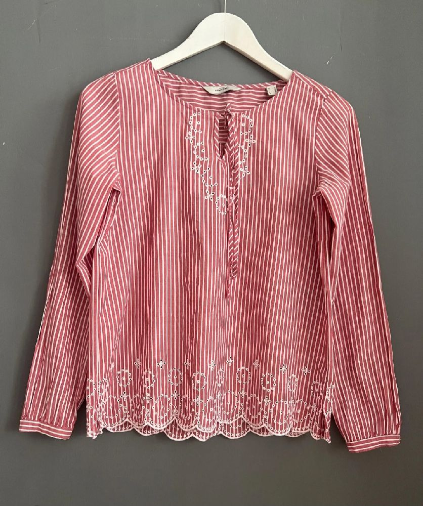 Chemise rayé avec broderie