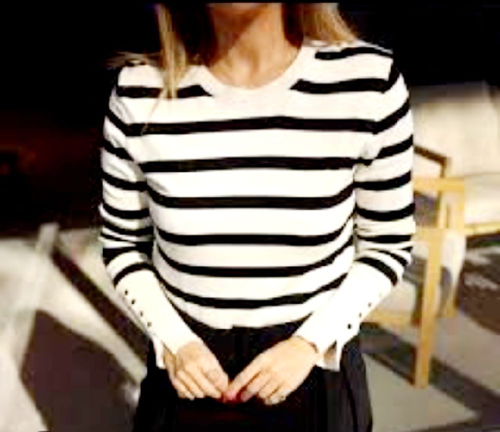 Pull rayé zara