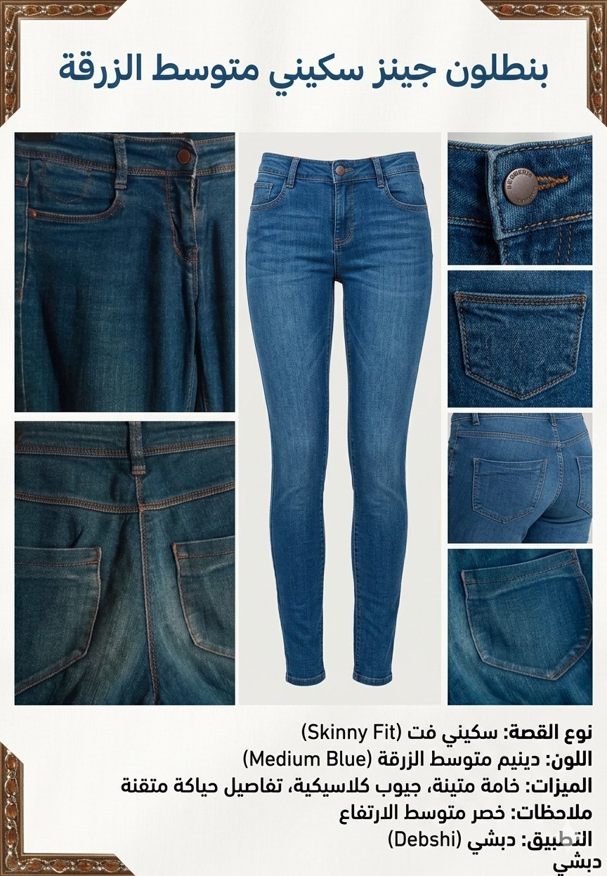 ​Jean Skinny Medium Blue - Taille 40