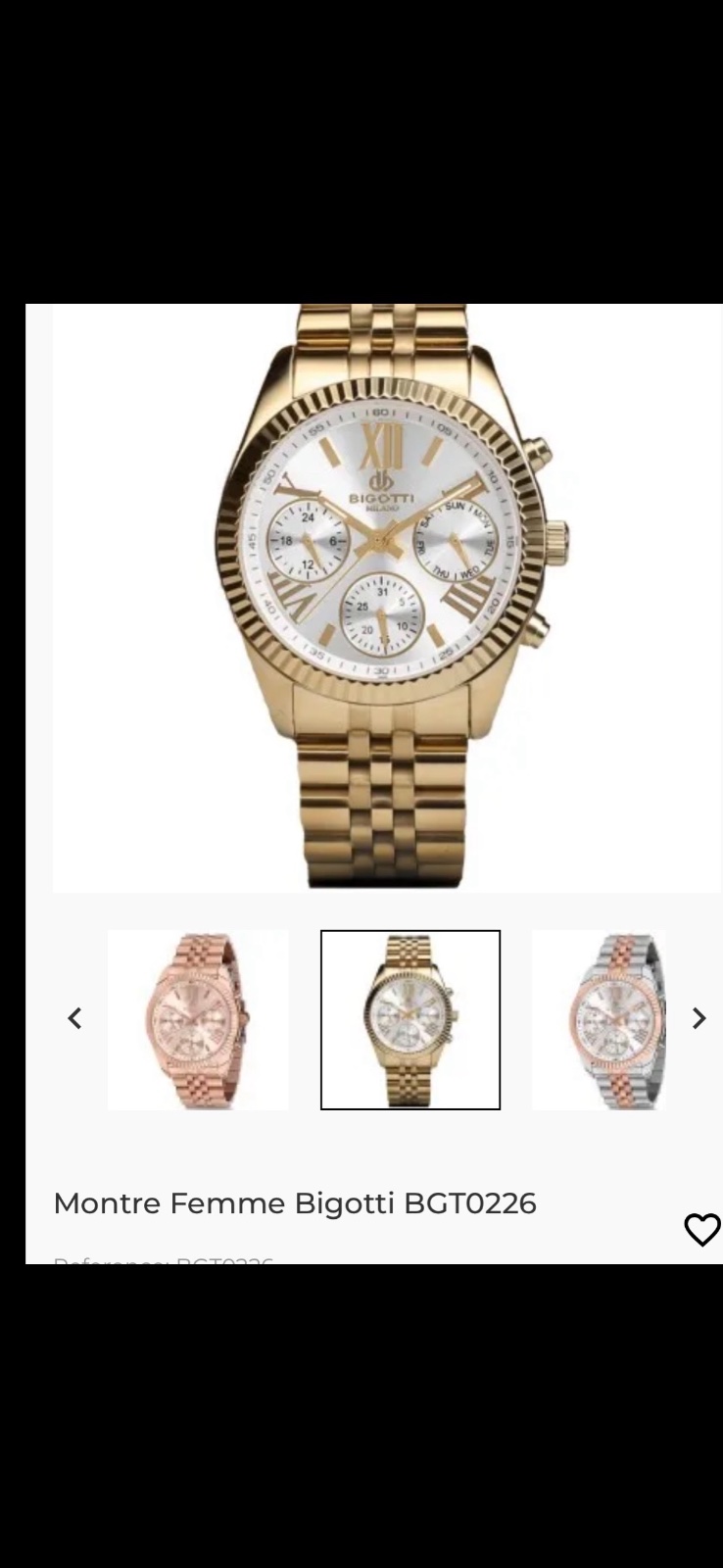Montre femme bigotti