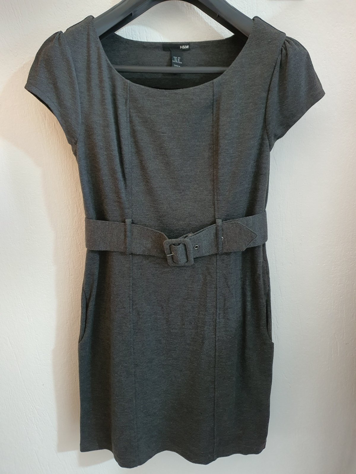 Robe ajustée gris 