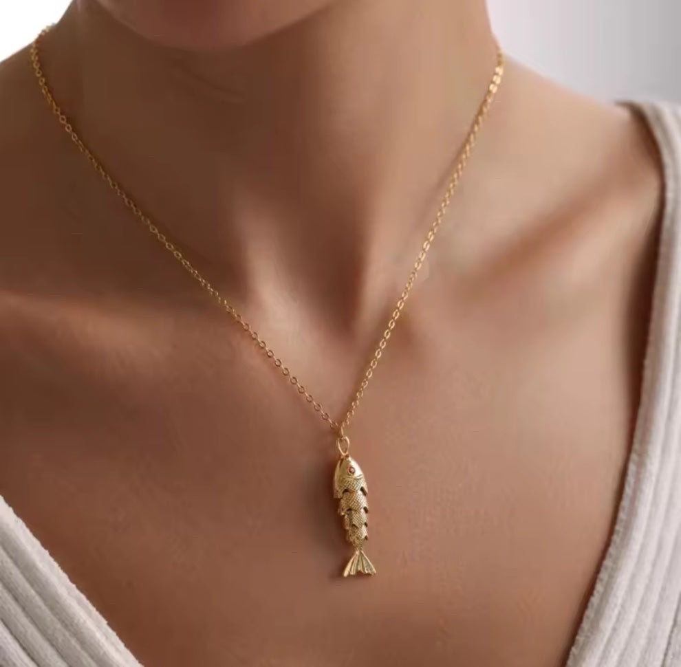 Collier pendentif poisson 🐟  