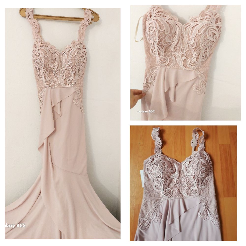 Robe soirée rose neuf 