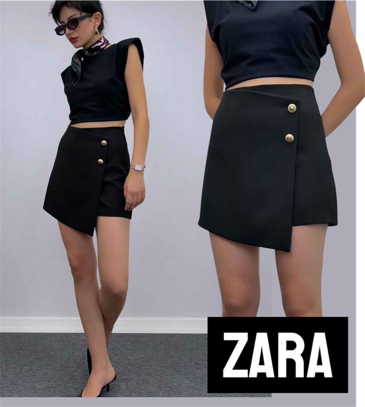 Jupe short zara
