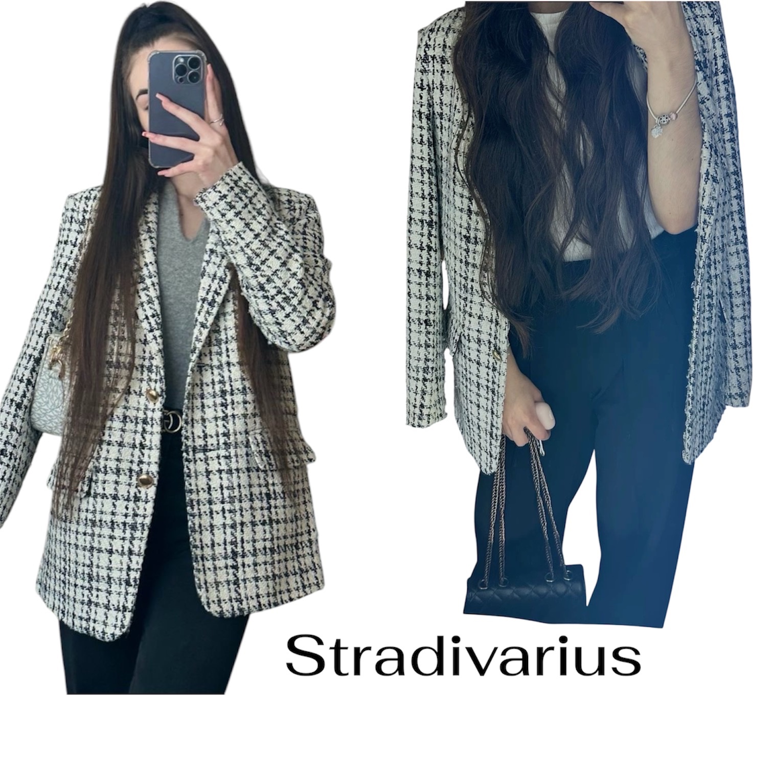 Blazer noir et blanc a vendre