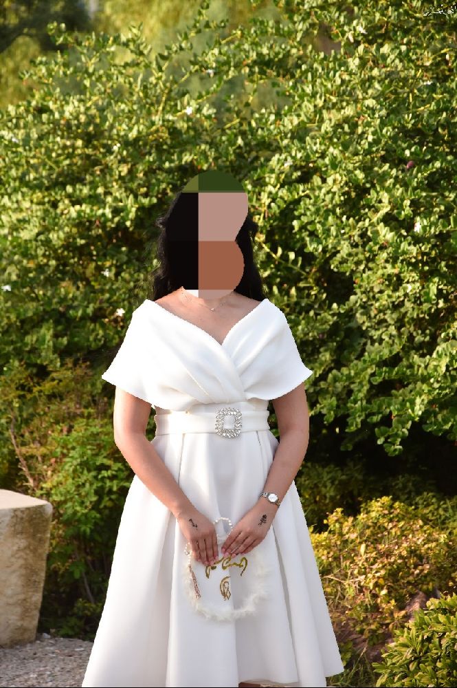 Robe de fiançailles blanche élégante 