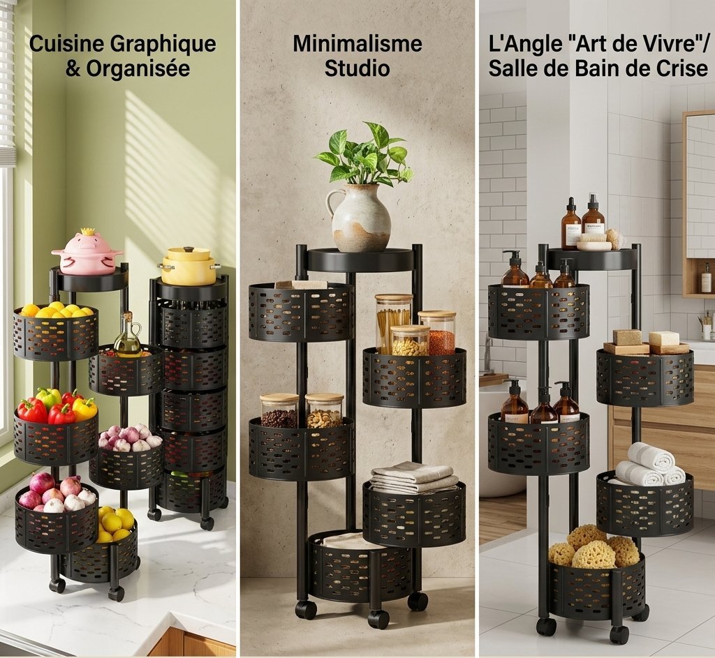 Étagère de Rangement Multifonctionnel à 5 niveaux 