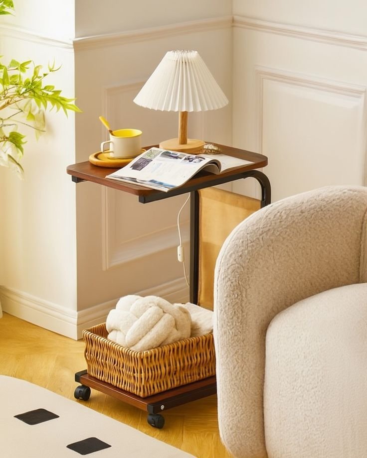 Table d'appoint forme c 