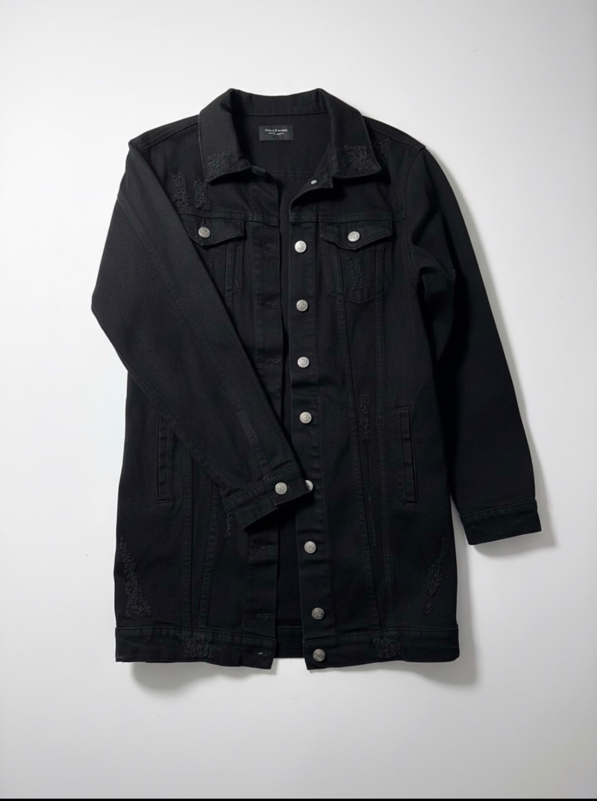 Veste denim noire
