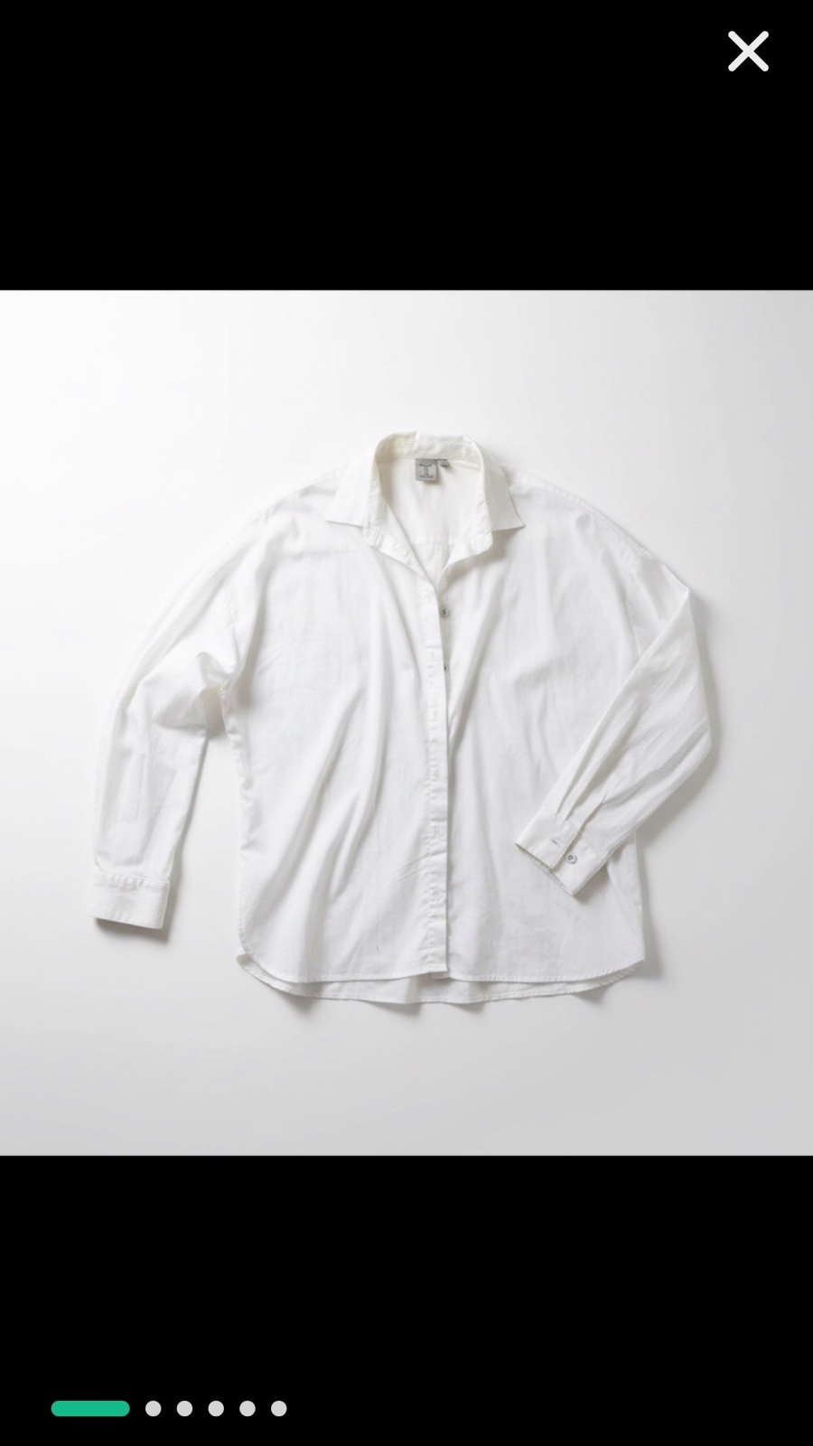 Surchemise blanche en popeline taille 44/46 