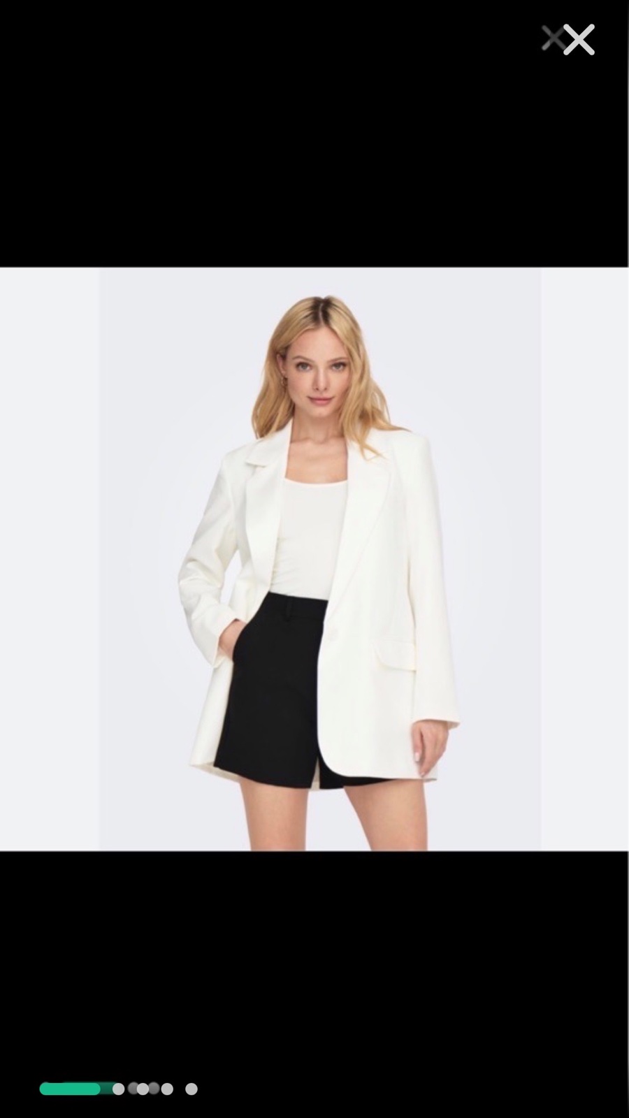 Blazer longue blanc sale taille s/m