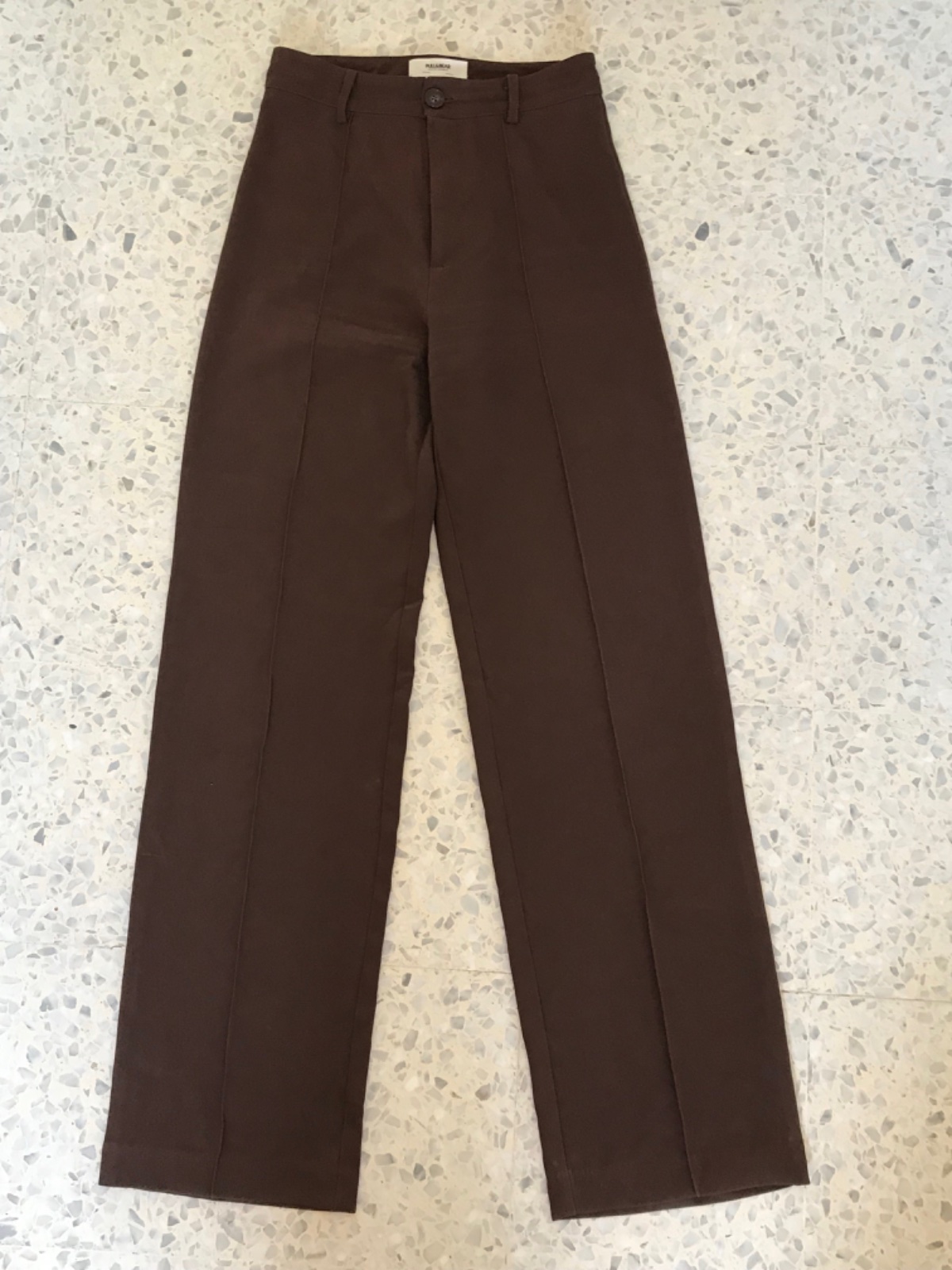 Pantalon marron Pull&Bear large 