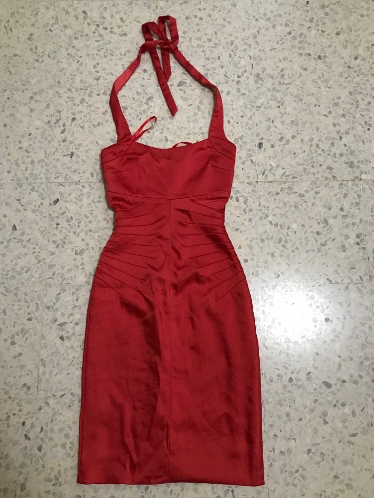 Robe rouge dos nu taille xxs/xs