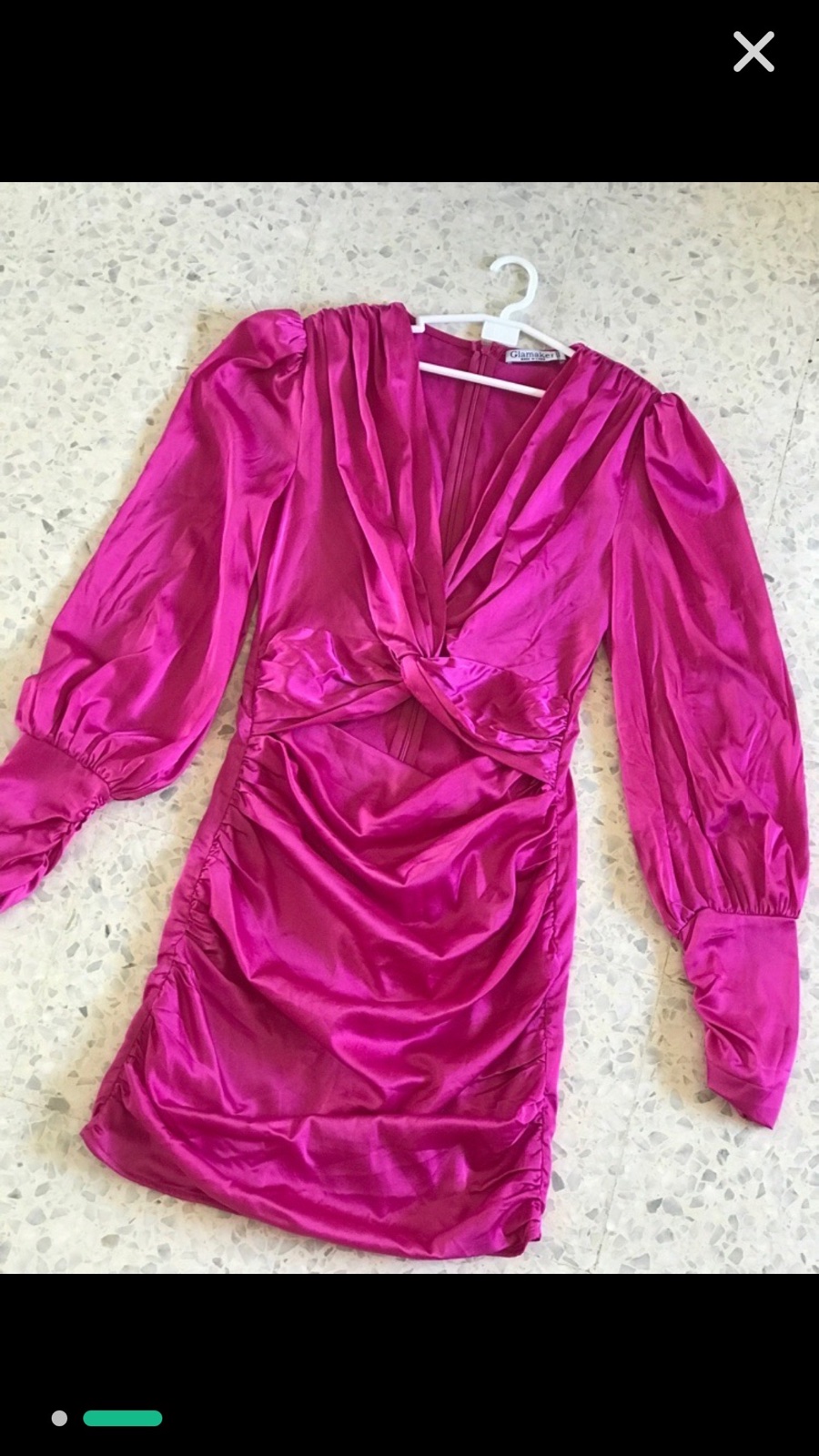 Robe courte rose fushia taille s/m