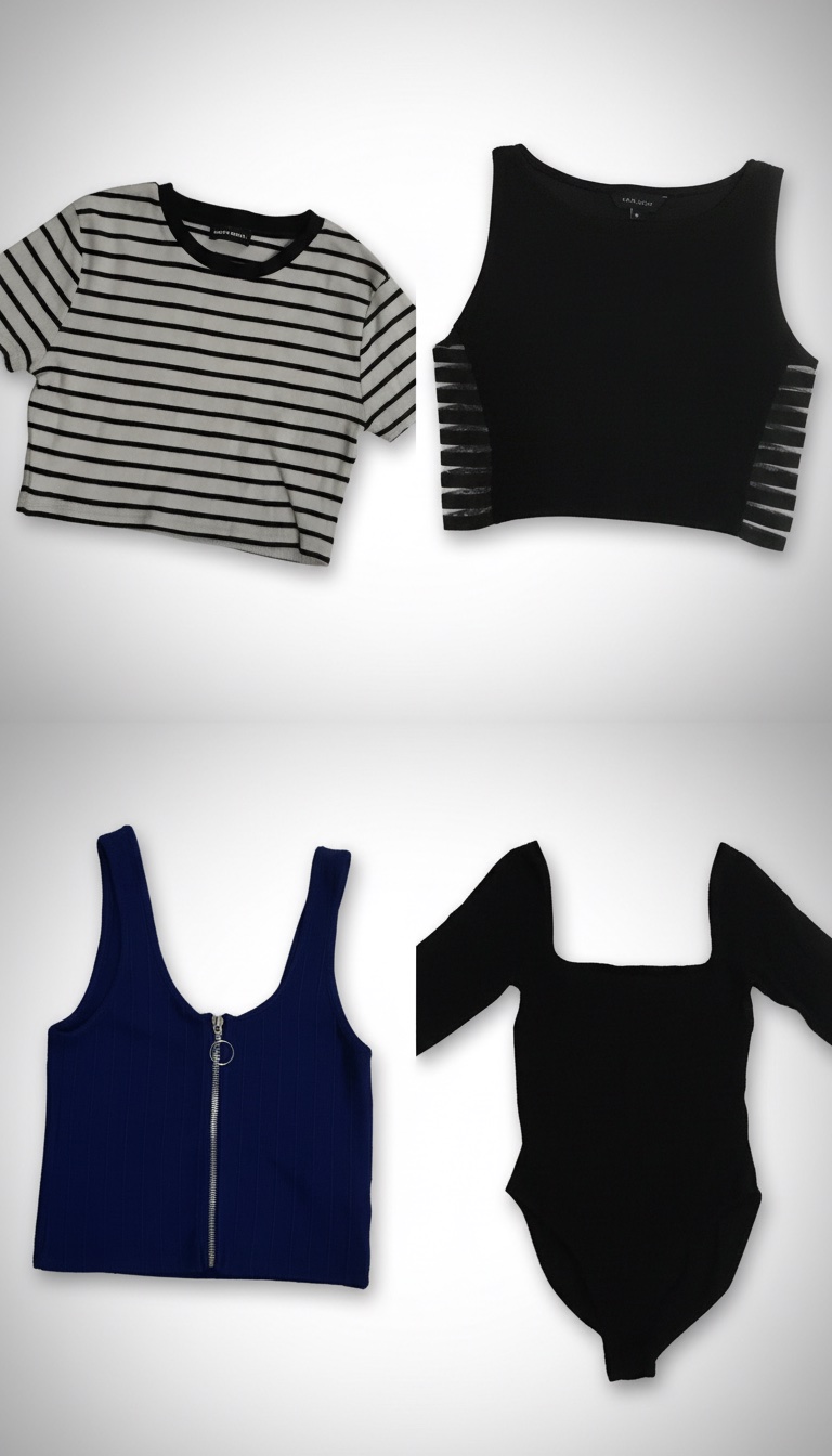 Pack de 4 tops taille s 