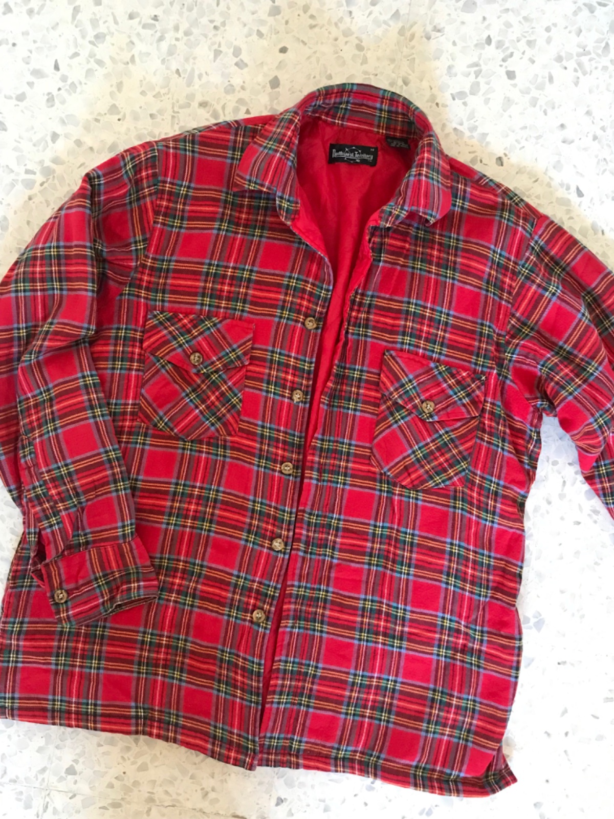 Surchemise rouge carreaux 